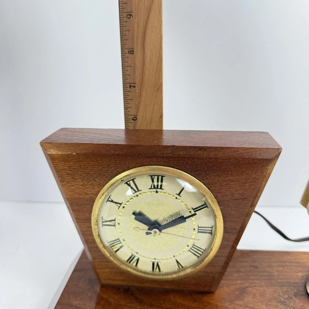 Automotive Salesmen of the Year Award 1972 Desk Clock Trophy WORKS